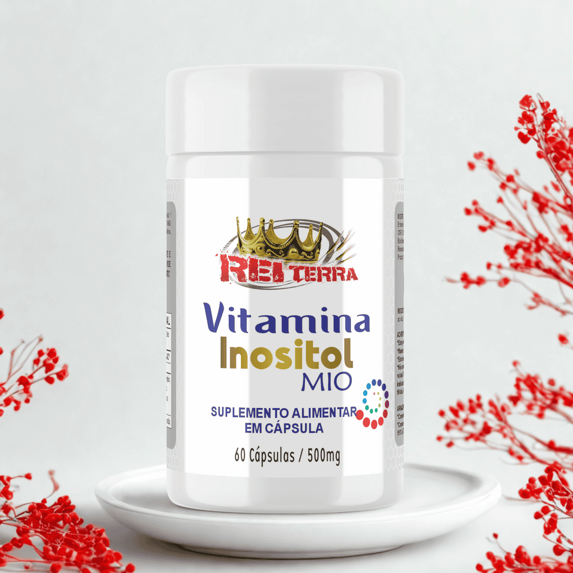 Vitamina Inositol - 60 Cáps. - Rei Terra
