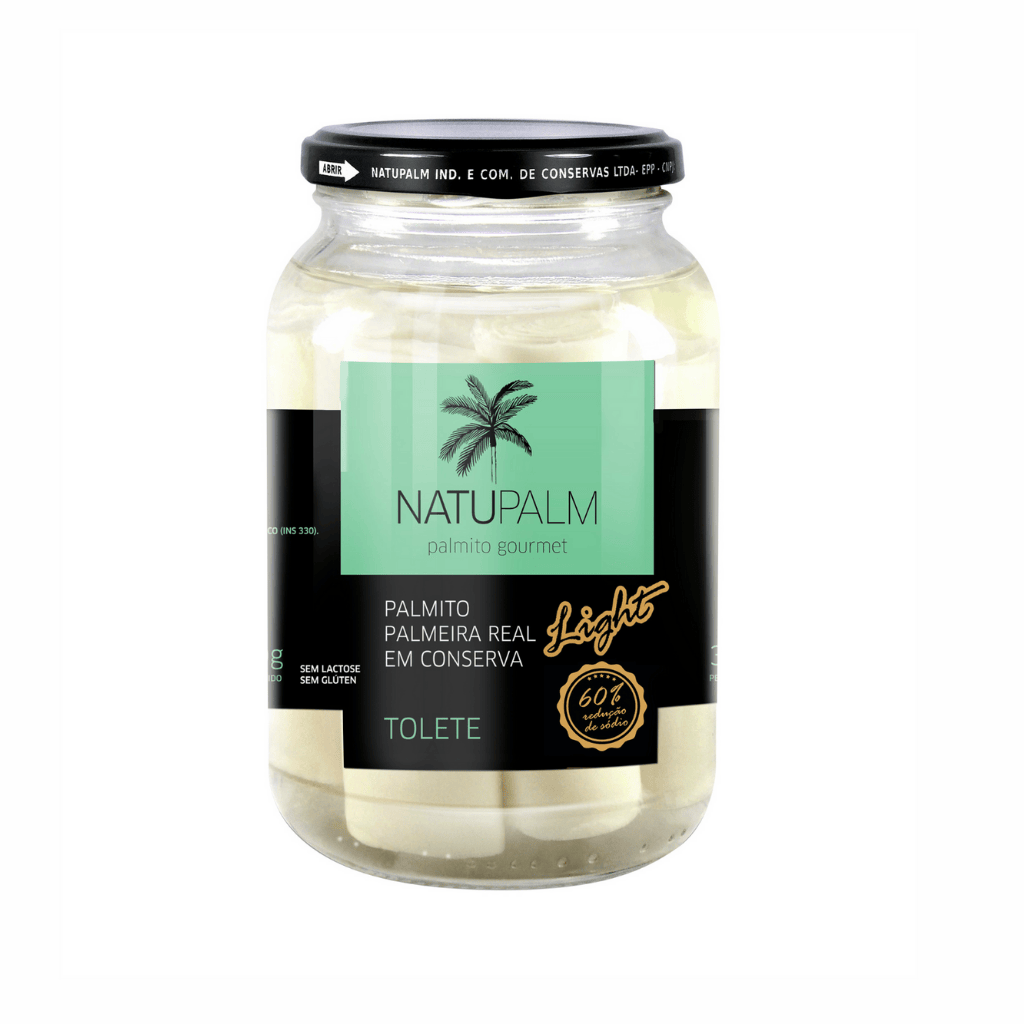 Palmito Palmeira Real Tolete Light - 300g - Natupalm