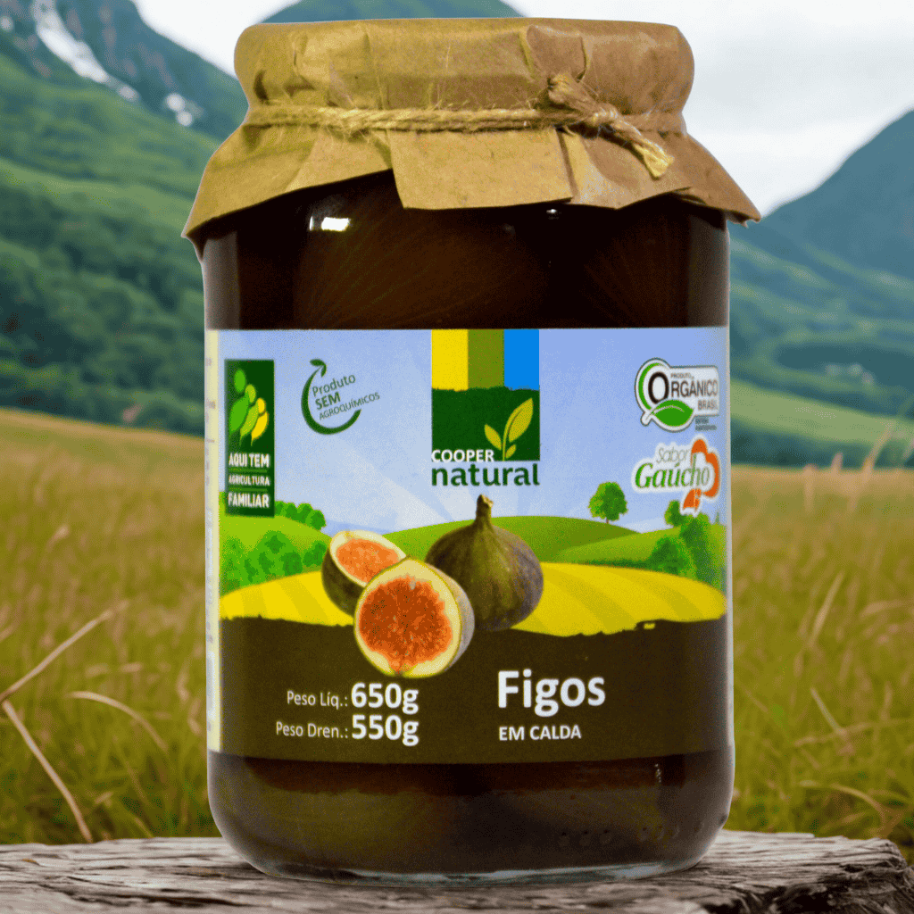Figos em Calda Orgânico - 650g - Coopernatural