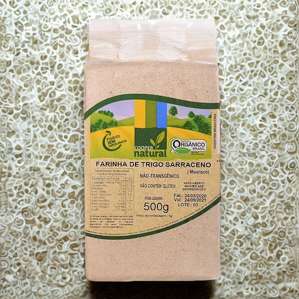 Farinha de Trigo Sarraceno Mourisco - 500g - Coopernatural