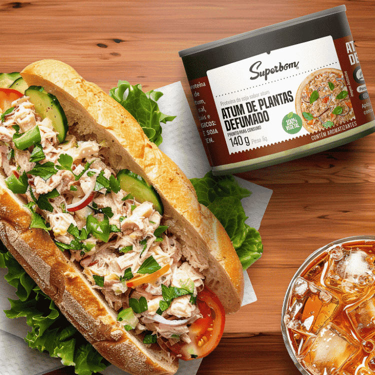 Atum de Plantas Defumado - 140g - Superbom