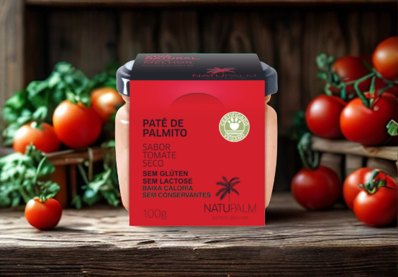 Patê de Palmito Tomate Seco - 100g - Natupalm