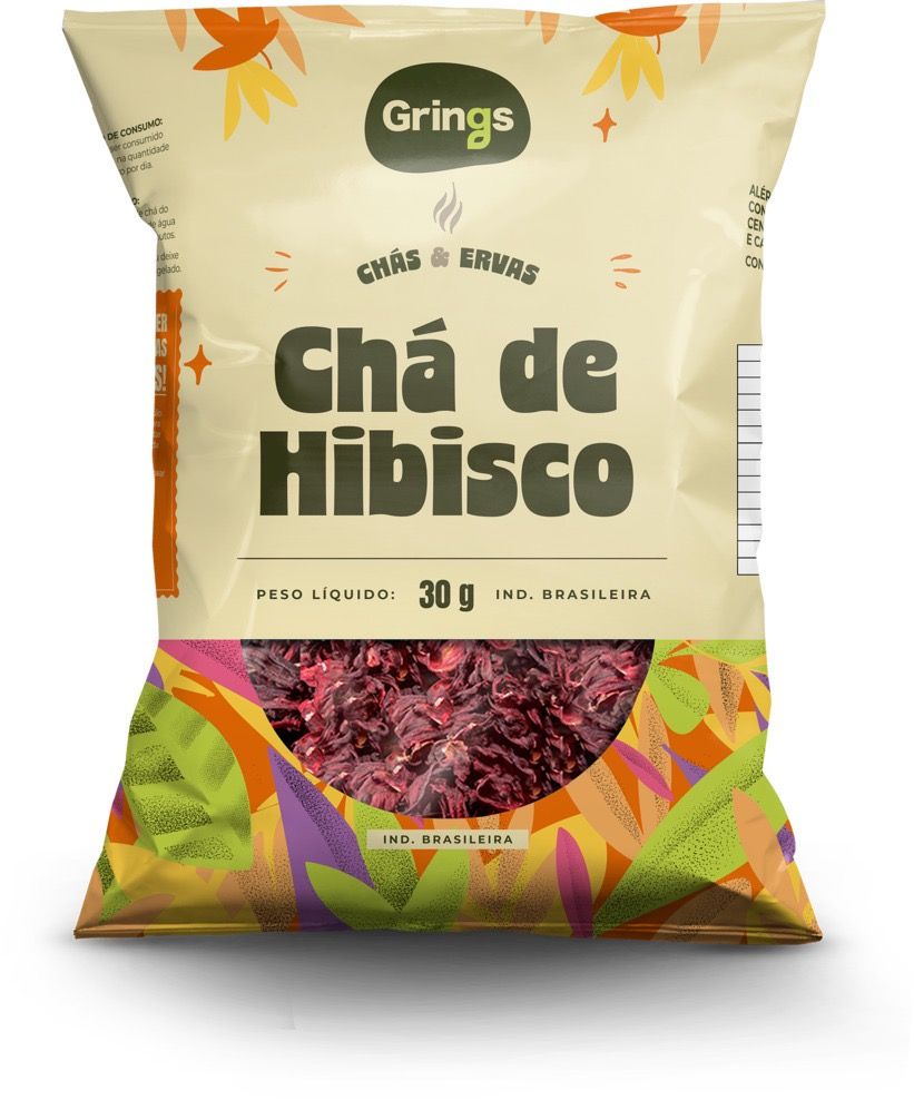 Chá de Hibisco - 30g - Grings