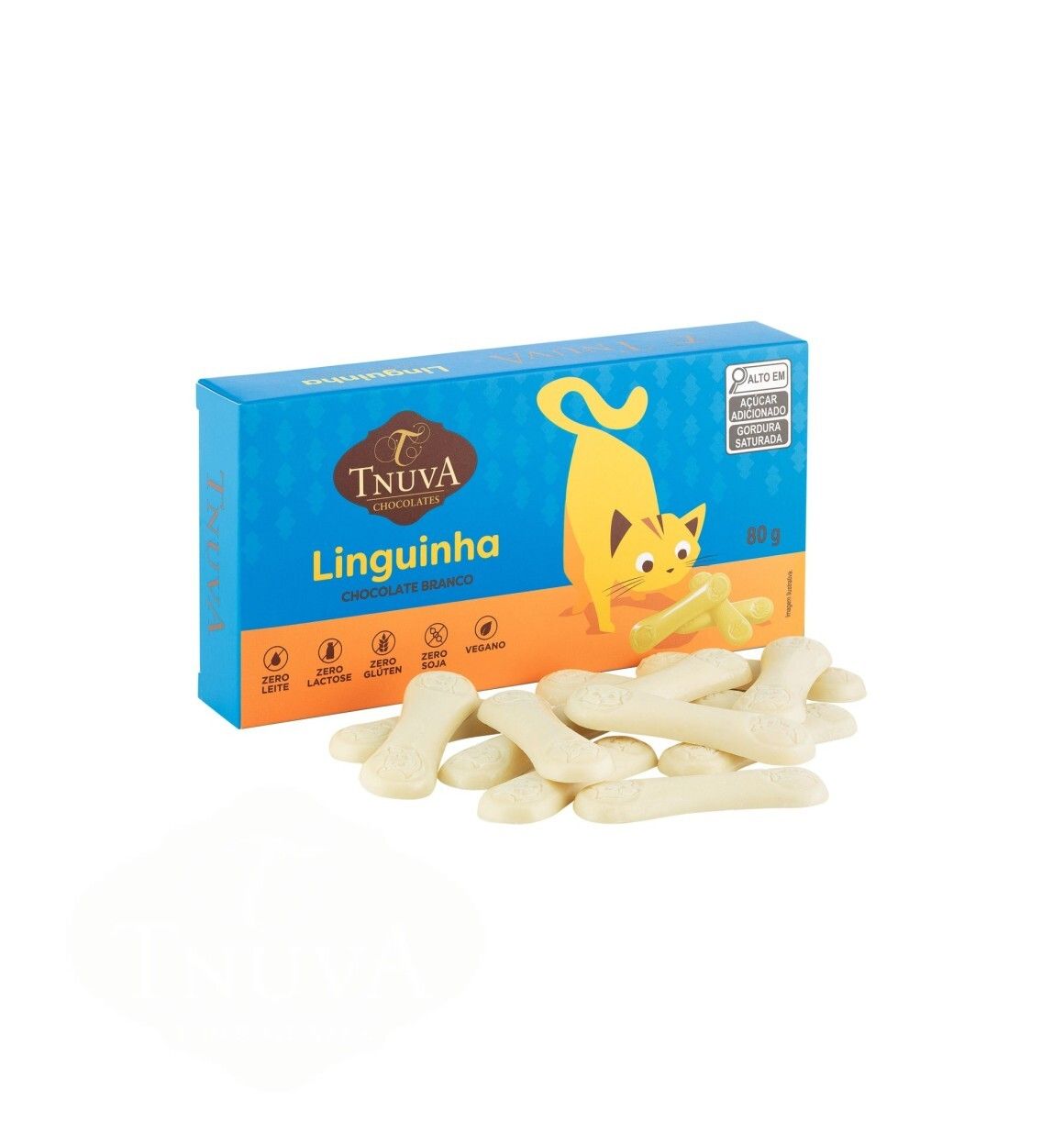 Chocolate Branco Língua de Gato - 80g - Tnuva