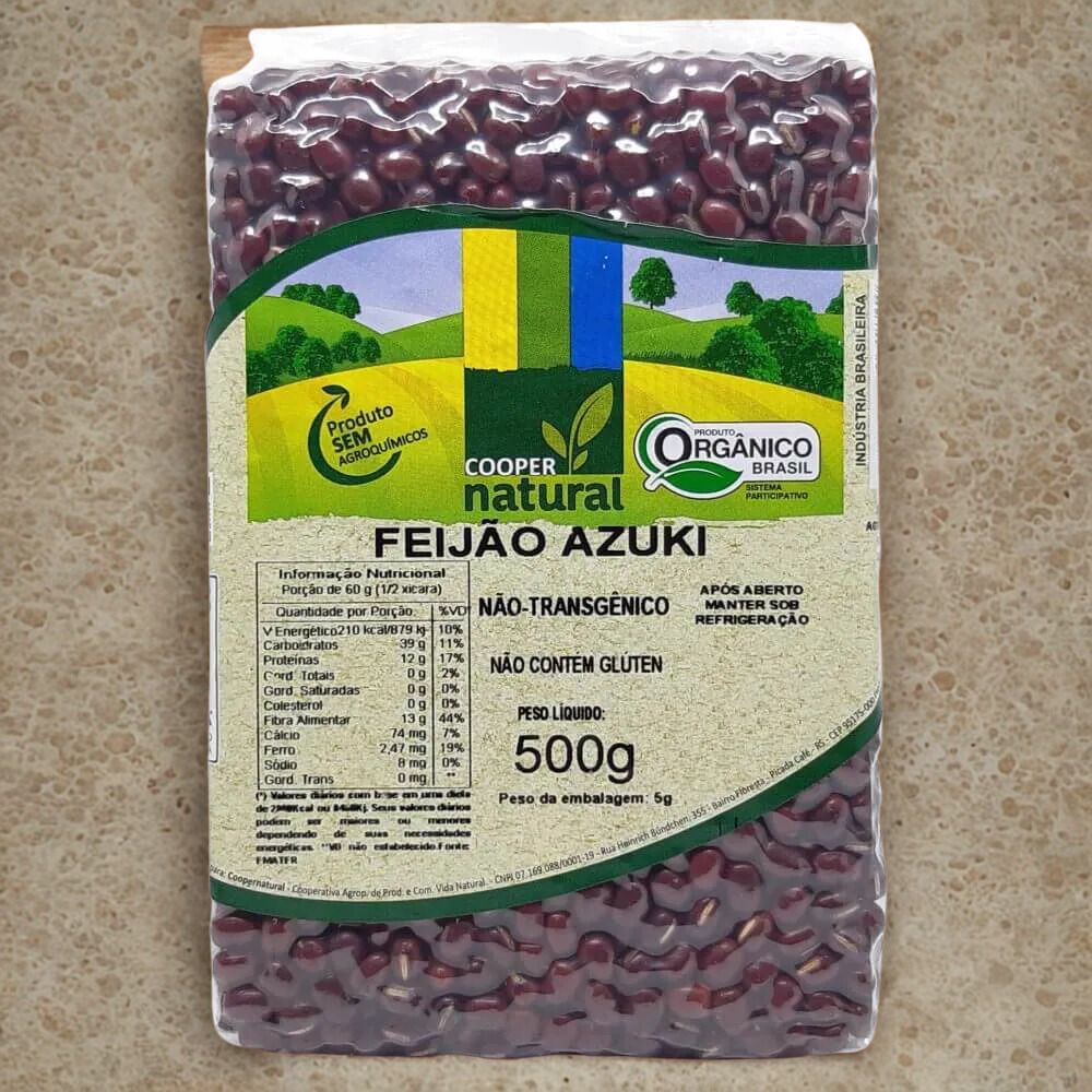 Feijão Azuki - 500g - Coopernatural