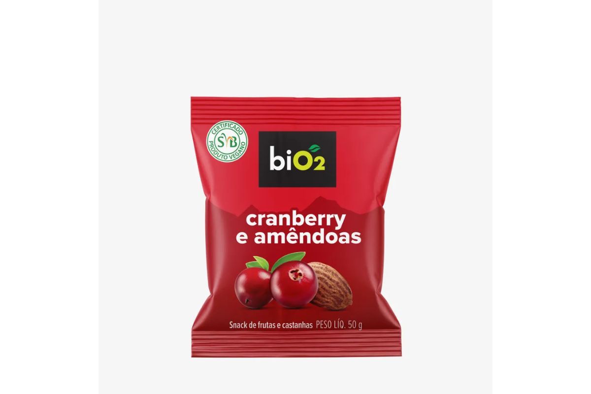 biO2 Snack Cranberry e Amêndoa 50 g