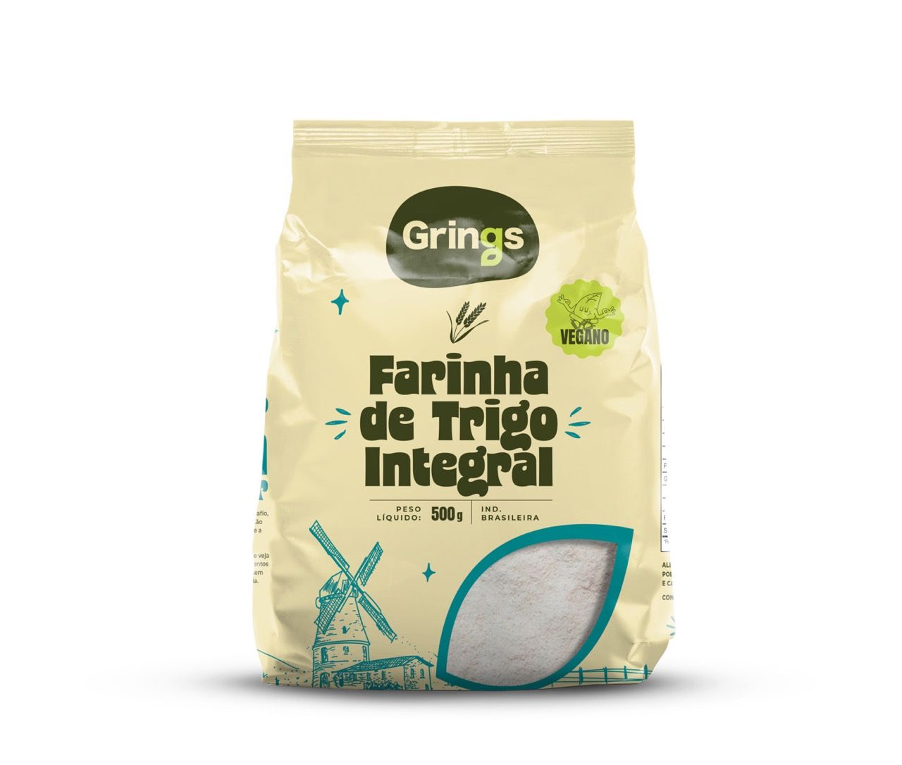 Farinha de Trigo Integral - 500g - Grings