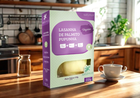 Lasanha de Palmito Pupunha - 250g - Natupalm