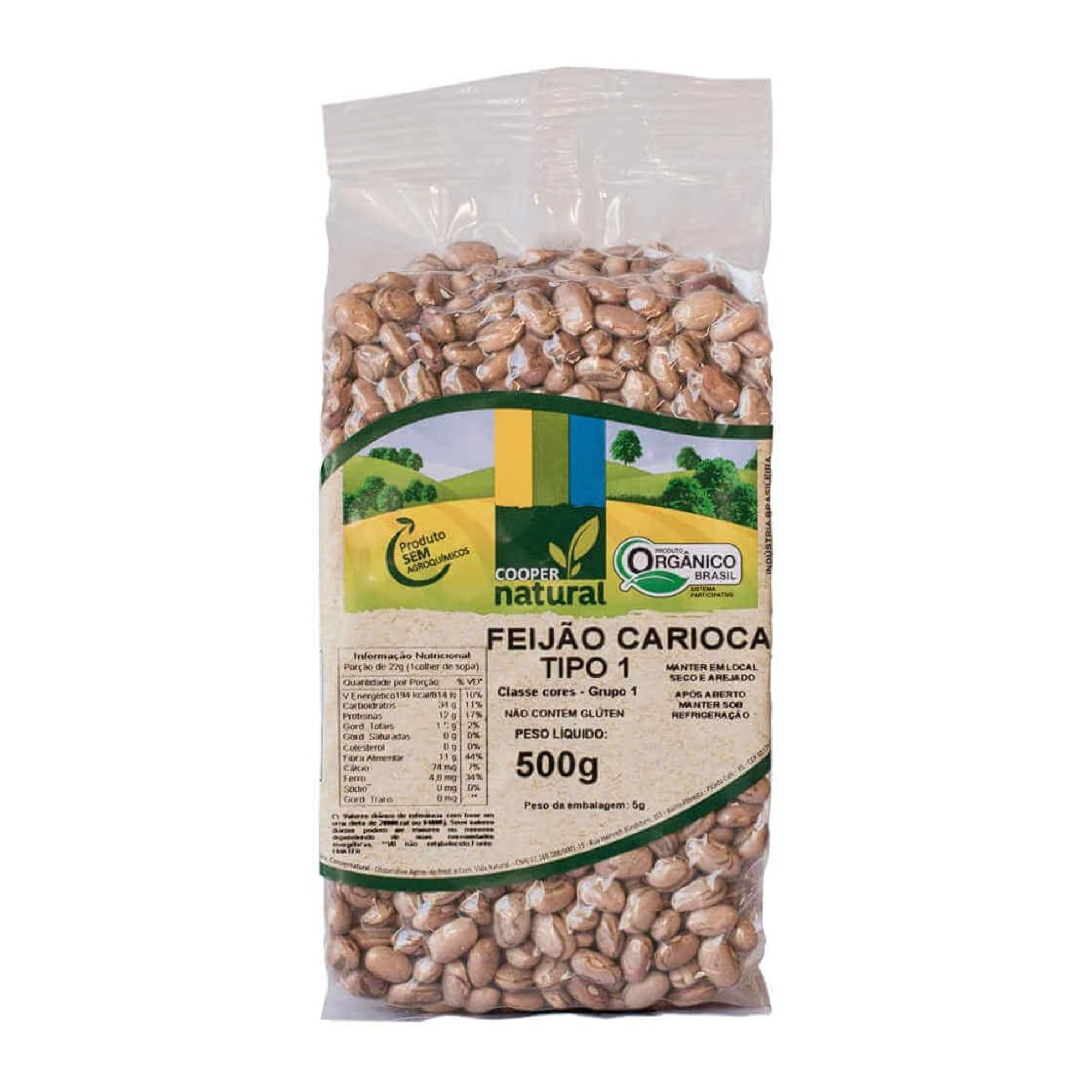 Feijão Carioca - 500g - Coopernatural