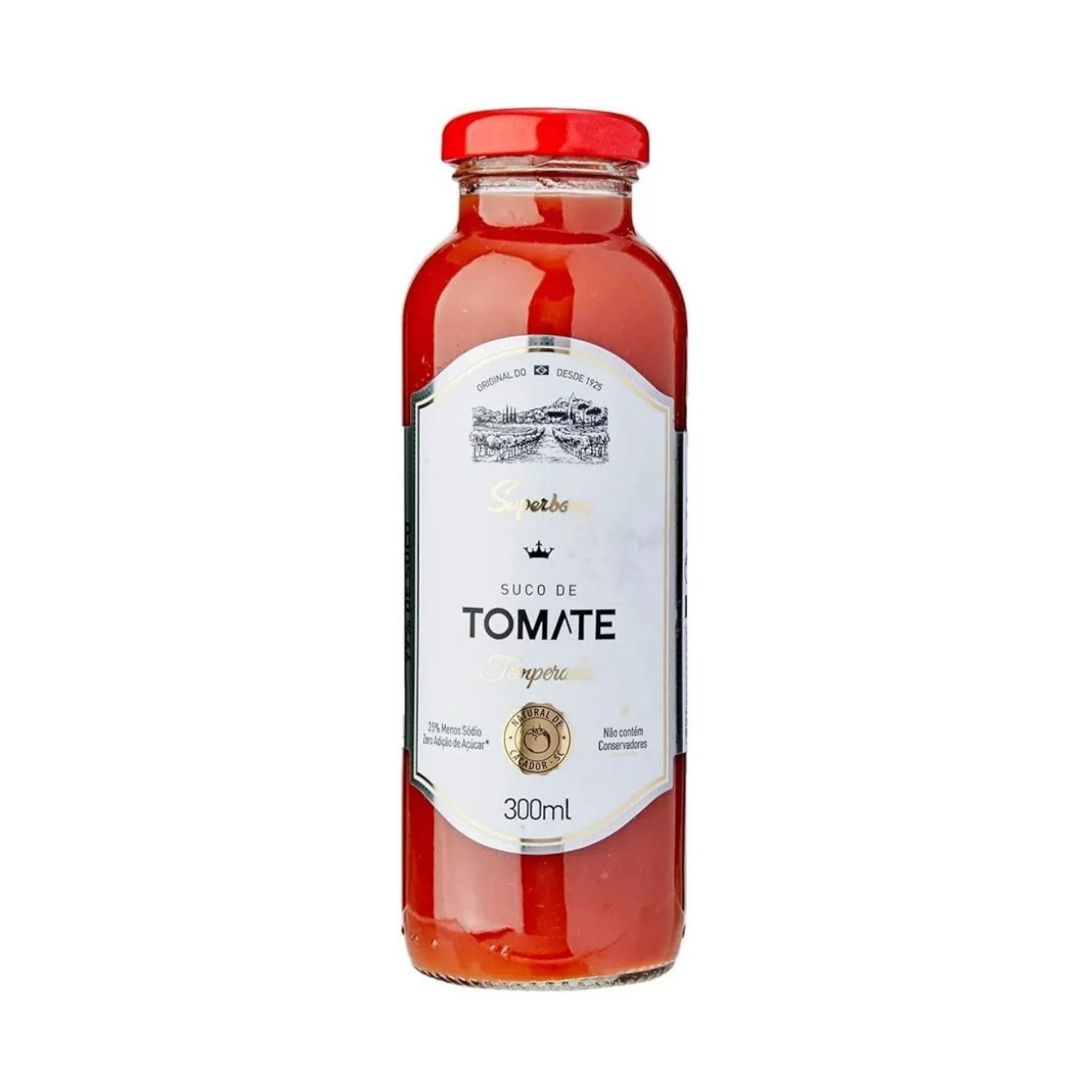 Suco de Tomate Condimentado - 300ml - Superbom