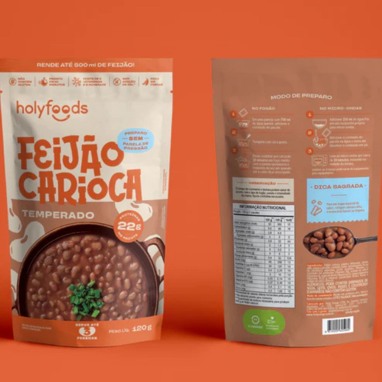 Feijão Carioca - 120g - Holyfoods