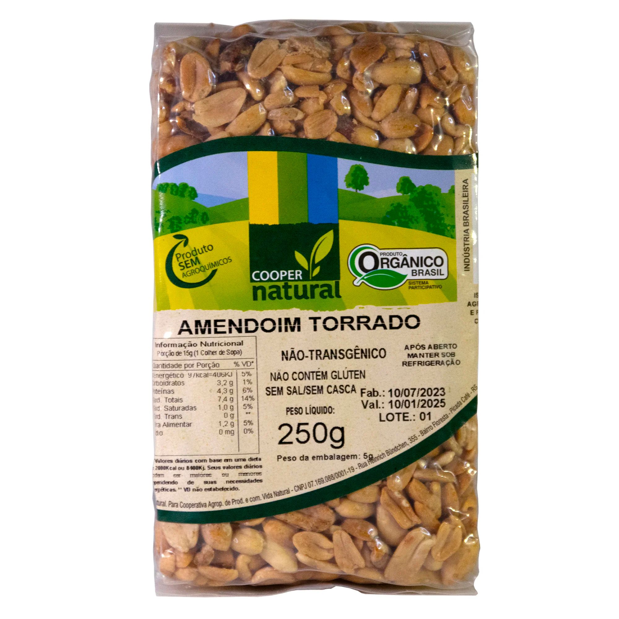 Amendoim Torrado e Salgado - 250g - Coopernatural
