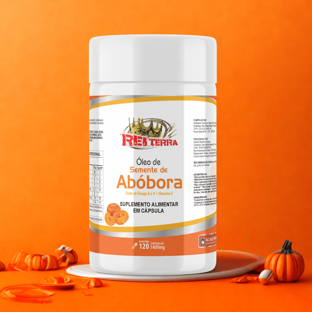 Óleo de Semente de Abóbora - 120 Cáps. - Rei Terra