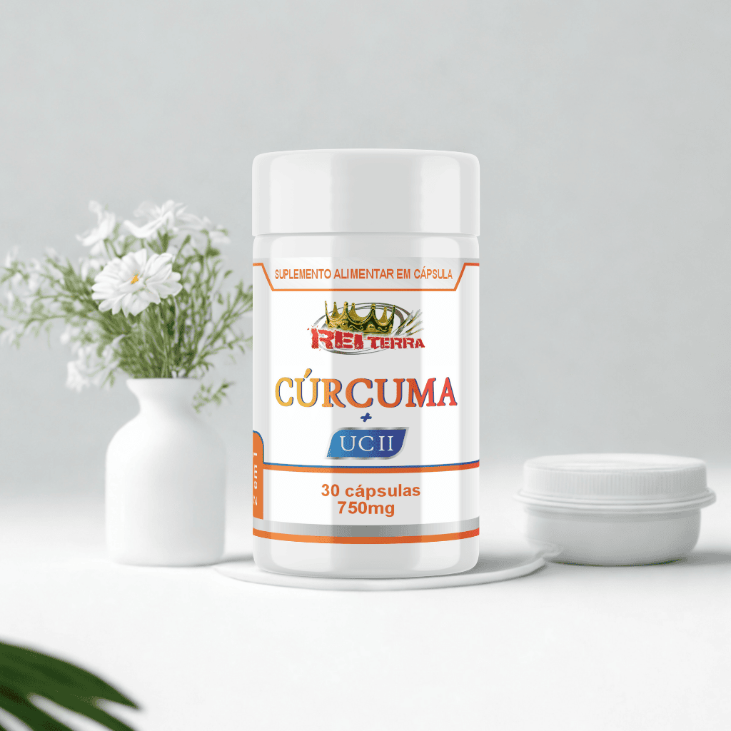Cúrcuma + UC II - 30 Cáps. - Rei Terra