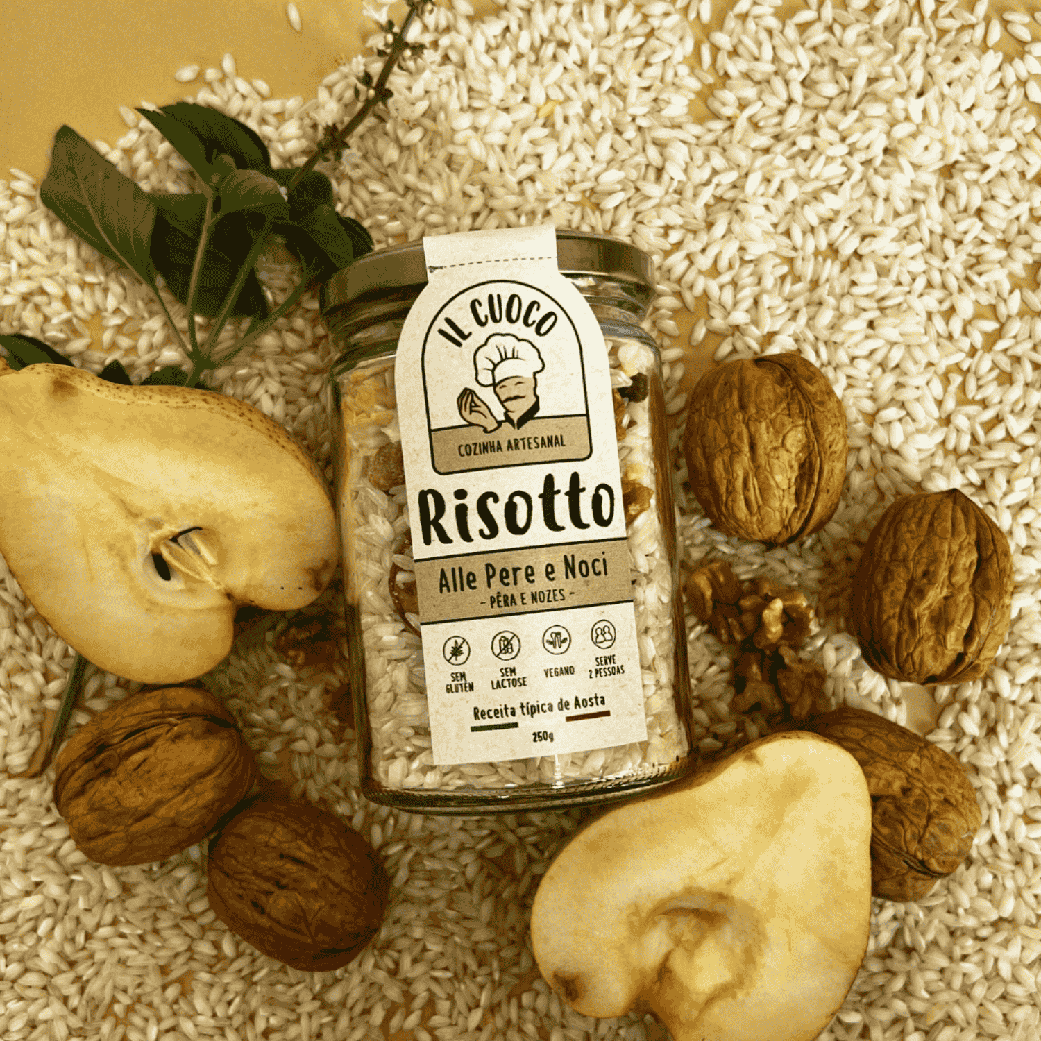 Risoto Pere e Noci Pera e Nozes - 250g - Il Cuoco