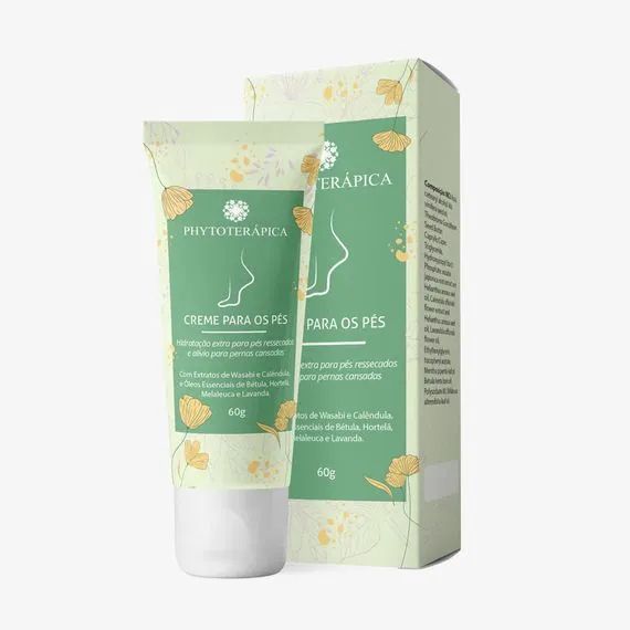 Creme Para Pés e Pernas - 60g - Phytoterápica