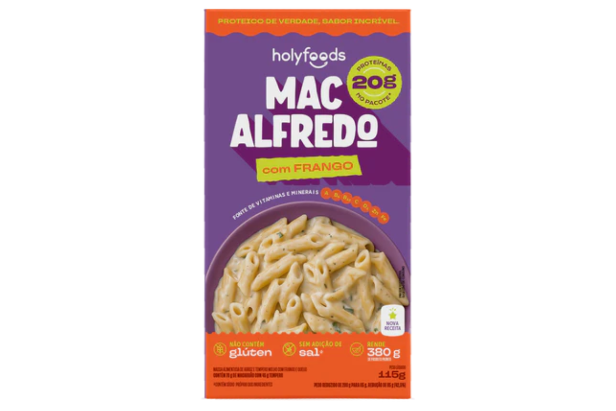 Mac Alfredo com Frango - 115g - Holyfoods