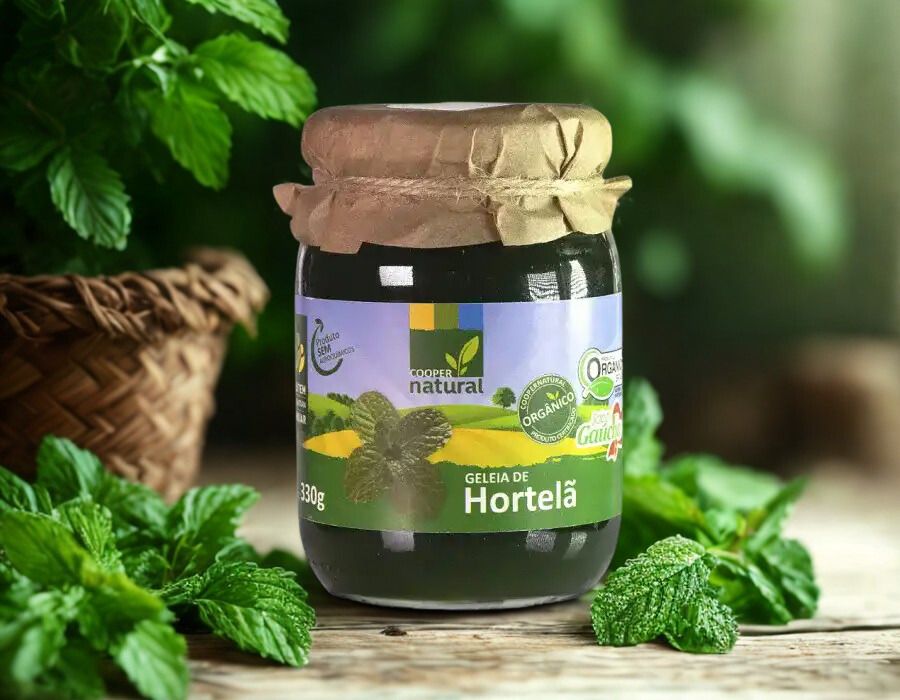 Geleia Gourmet de Hortelã - 330g - Coopernatural