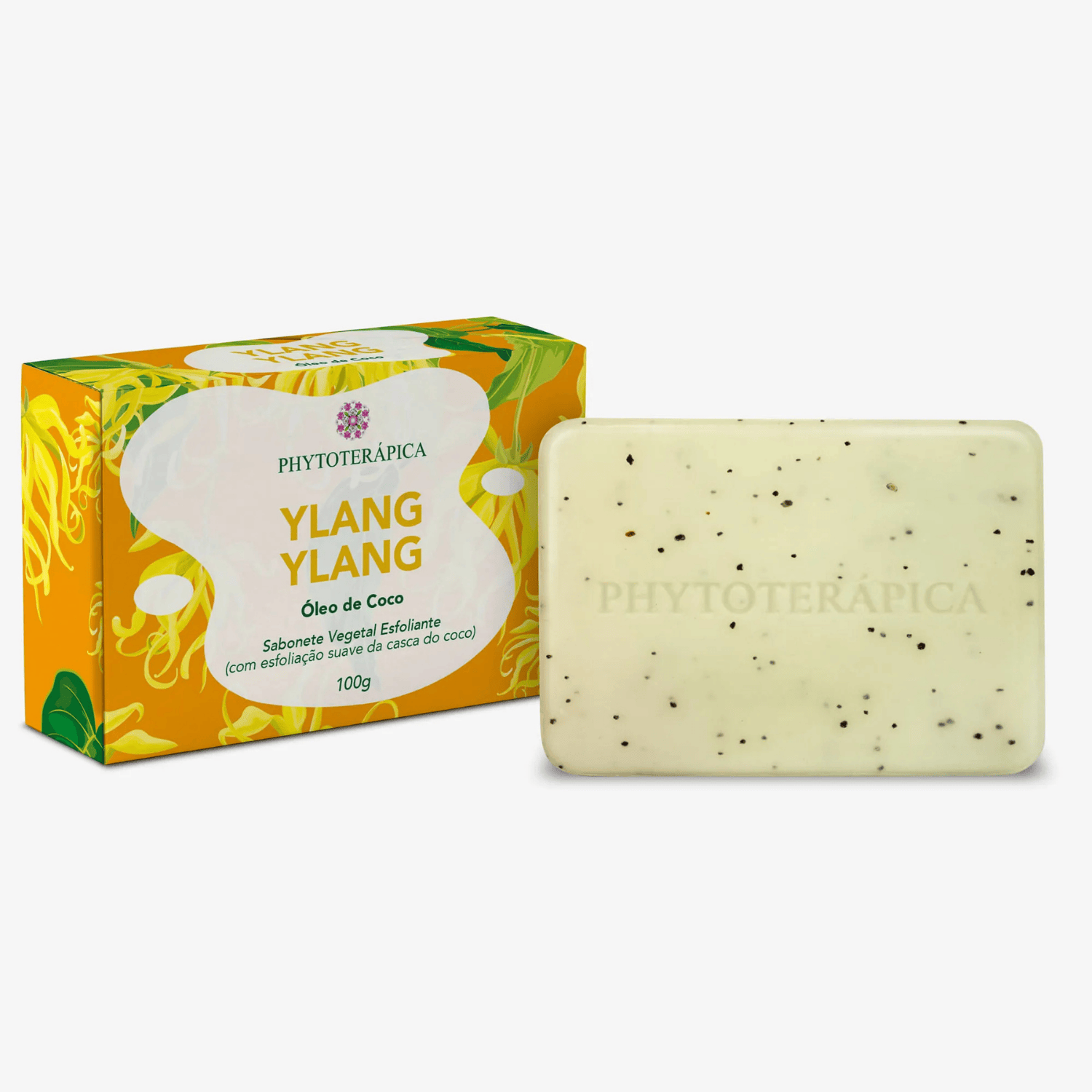 Sabonete Vegetal - Ylang Ylang com Esfoliante de Casca de Coco - 100g - Phytoterápica