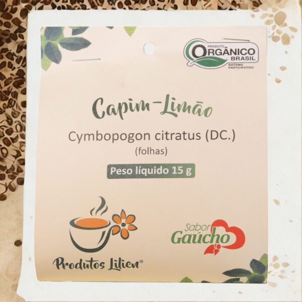 Chá de Capim Limão - 15g - Sabor Gaúcho