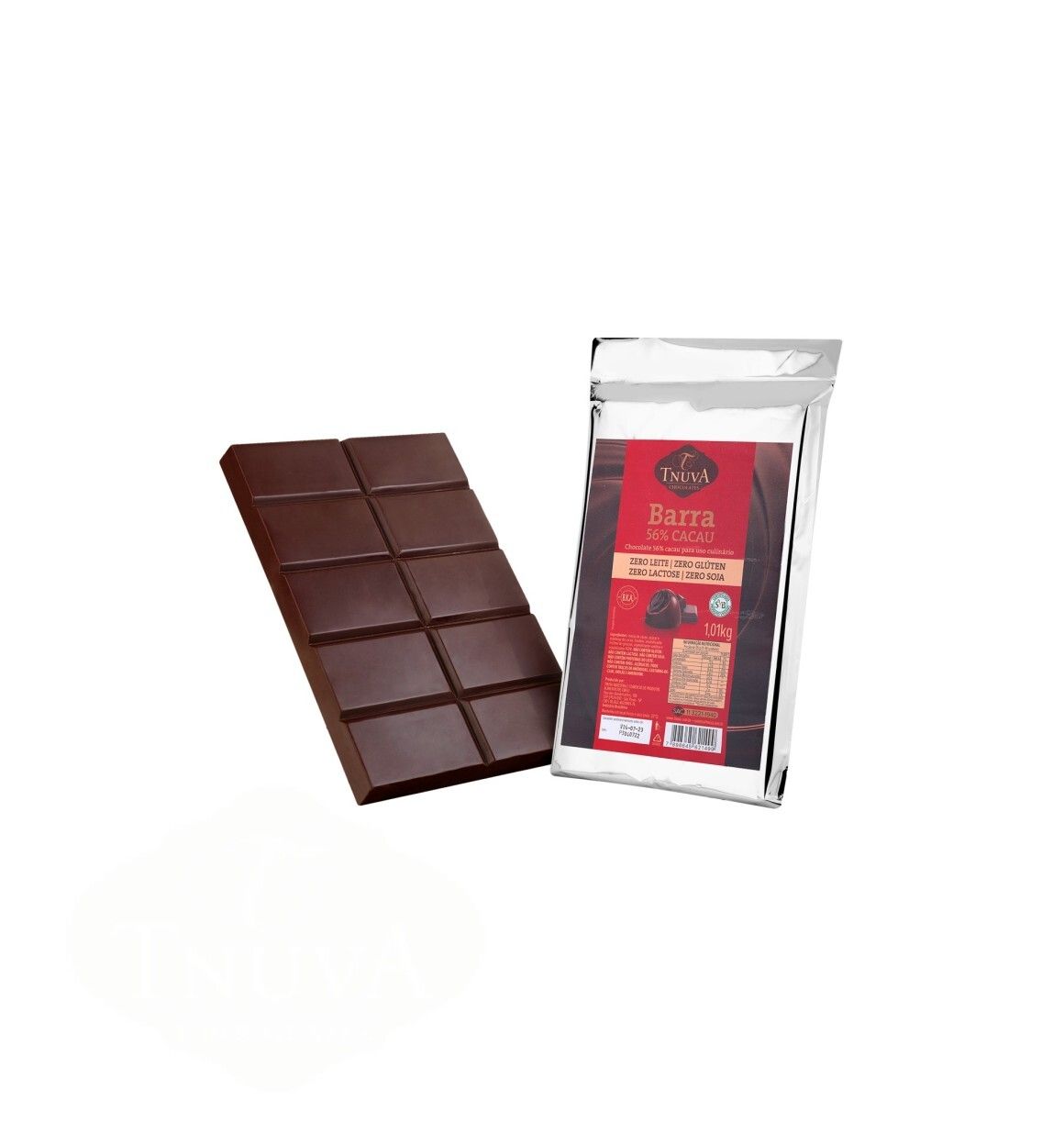 Barra Chocolate 56% Cacau Culinário - 1,01kg - Tnuva
