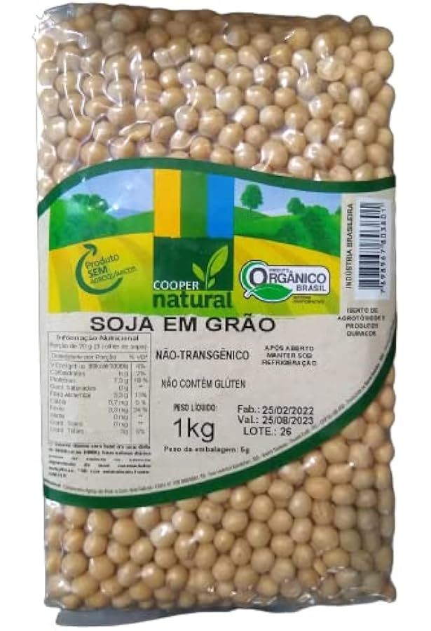 Soja em Grãos - 1kg - Coopernatural