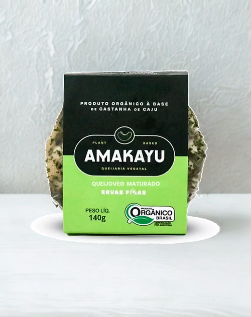 Queijo Vegano Maturado Ervas Finas - 140g - Amakayu