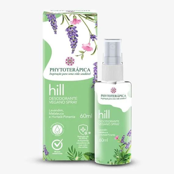 Desodorante Vegano em Spray - Hill - 60ml - Phytoterápica