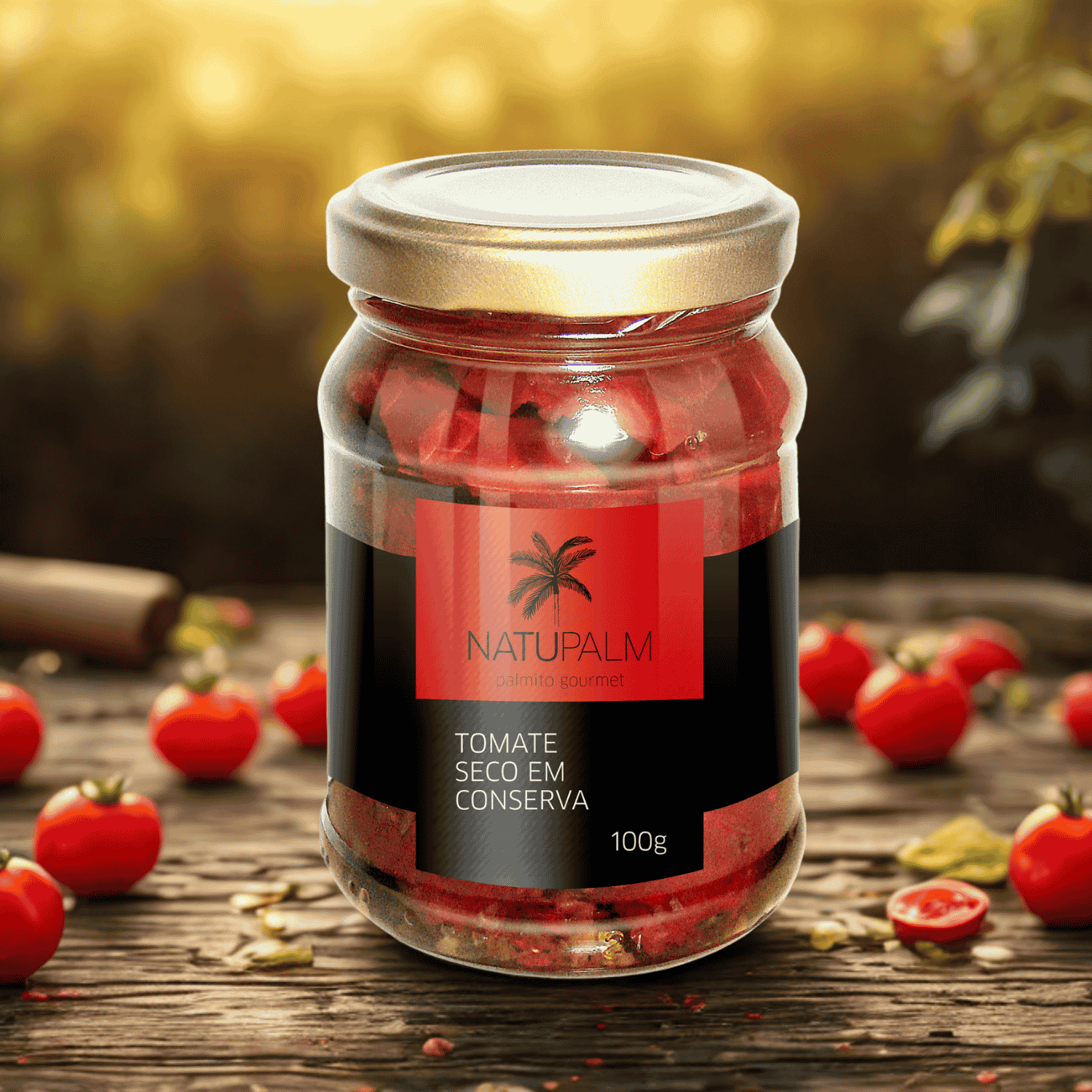 Tomate Seco em Conserva - 100g - Natupalm