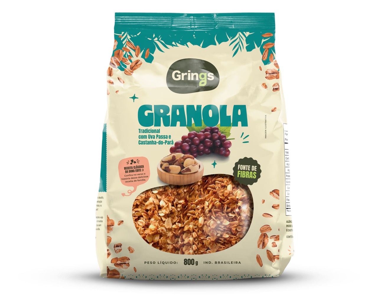 Granola Tradicional - 800g - Grings