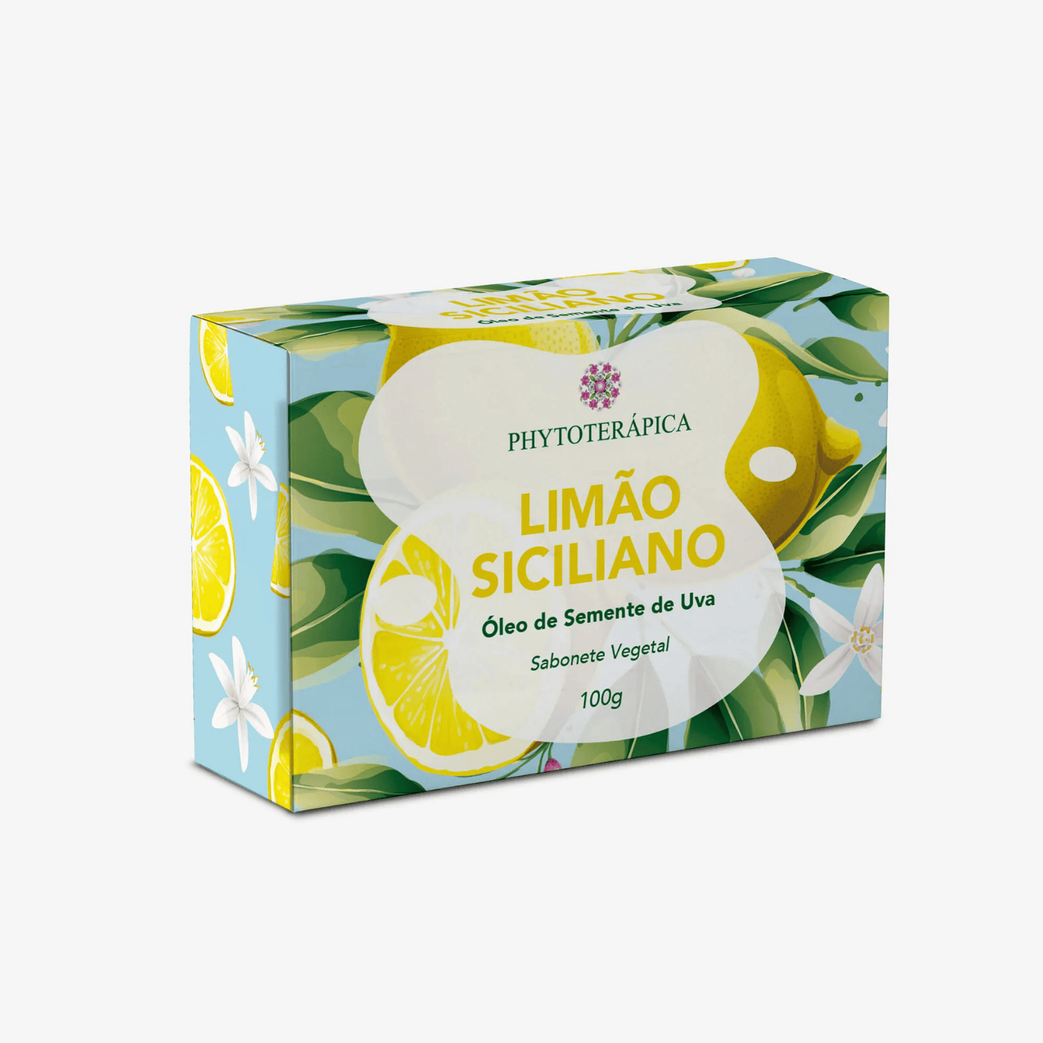 Sabonete Vegetal - Limão-Siciliano e Óleo de Semente de Uva - 100g - Phytoterápica