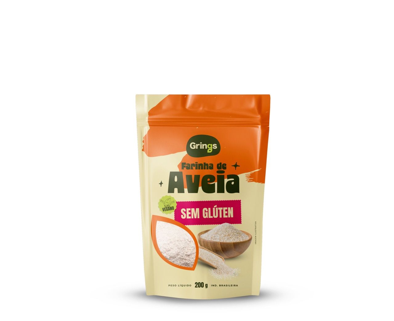 Farinha de Aveia - 200g - Grings