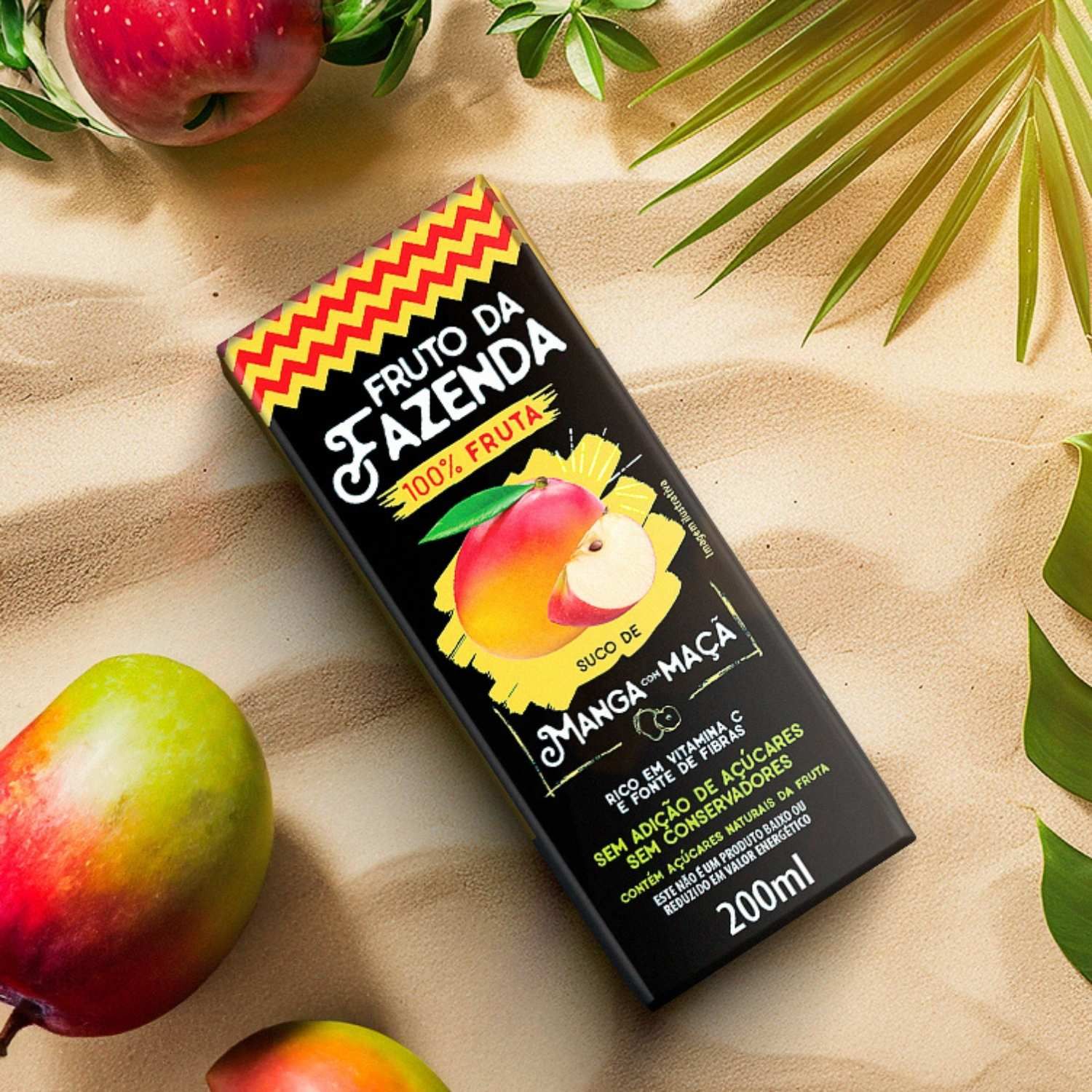 Suco de Manga com Maçã 100% - Tetra - 200ml - Superbom