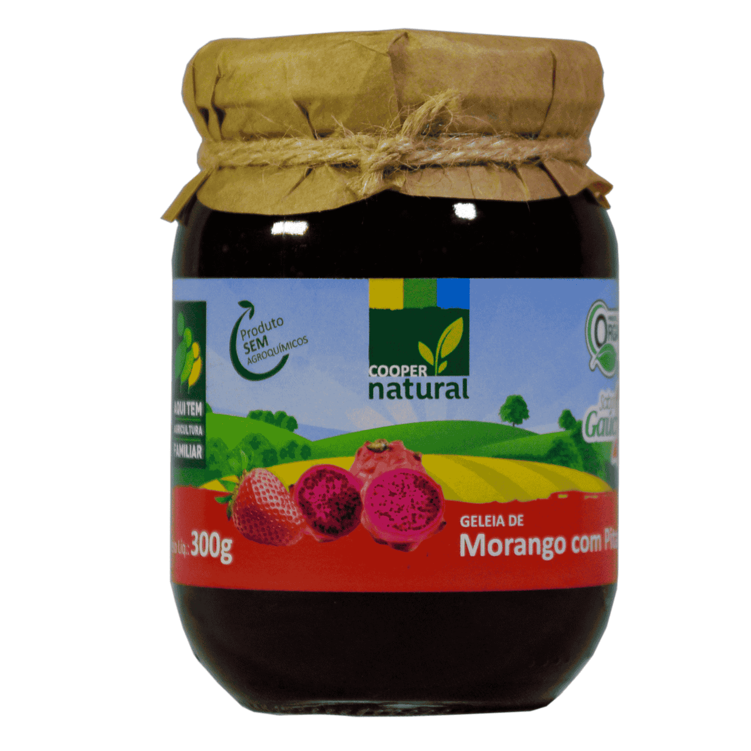 Geleia Gourmet Morango com Pitaya - 300g - Coopernatural