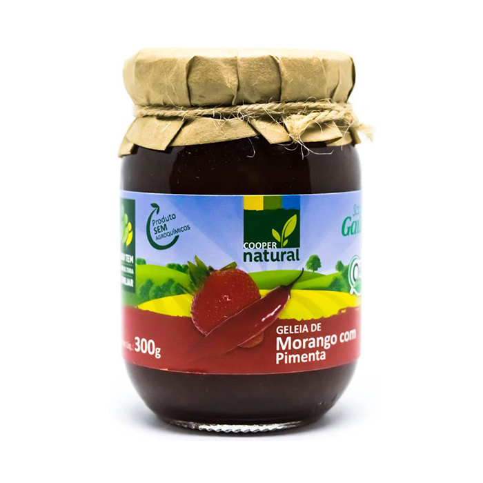 Geleia Agridoce Morango com Pimenta - 300g - Coopernatural