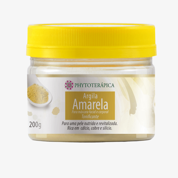 Argila Amarela Tonificante - 200g - Phytoterápica