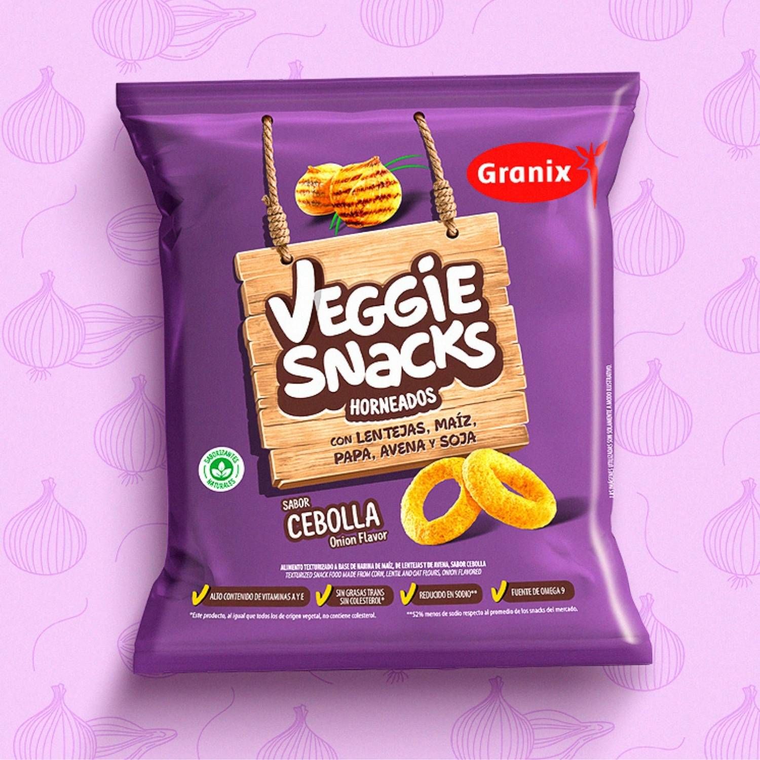 Veggie Snack - Cebola - Granix - 45g - Superbom