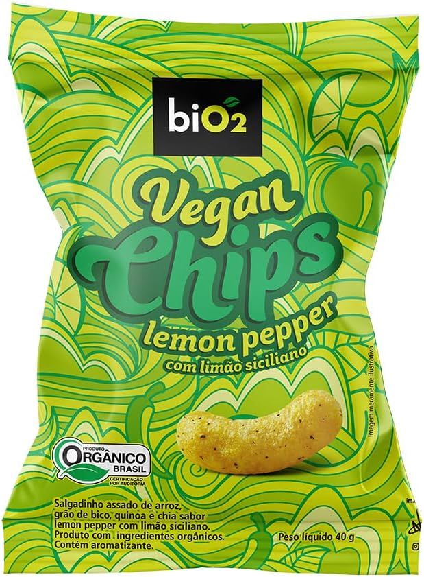 biO2 Vegan Chips Lemon Pepper 40 g