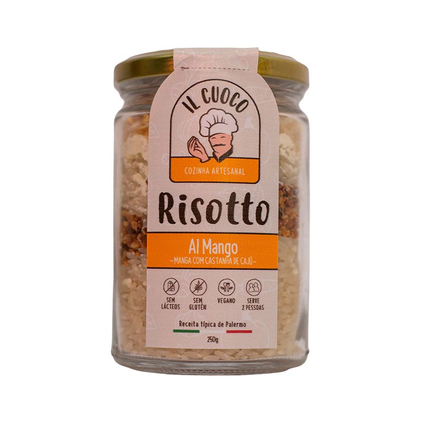 Risoto All'Mango Manga e Castanha de Caju - 250g - Il Cuoco