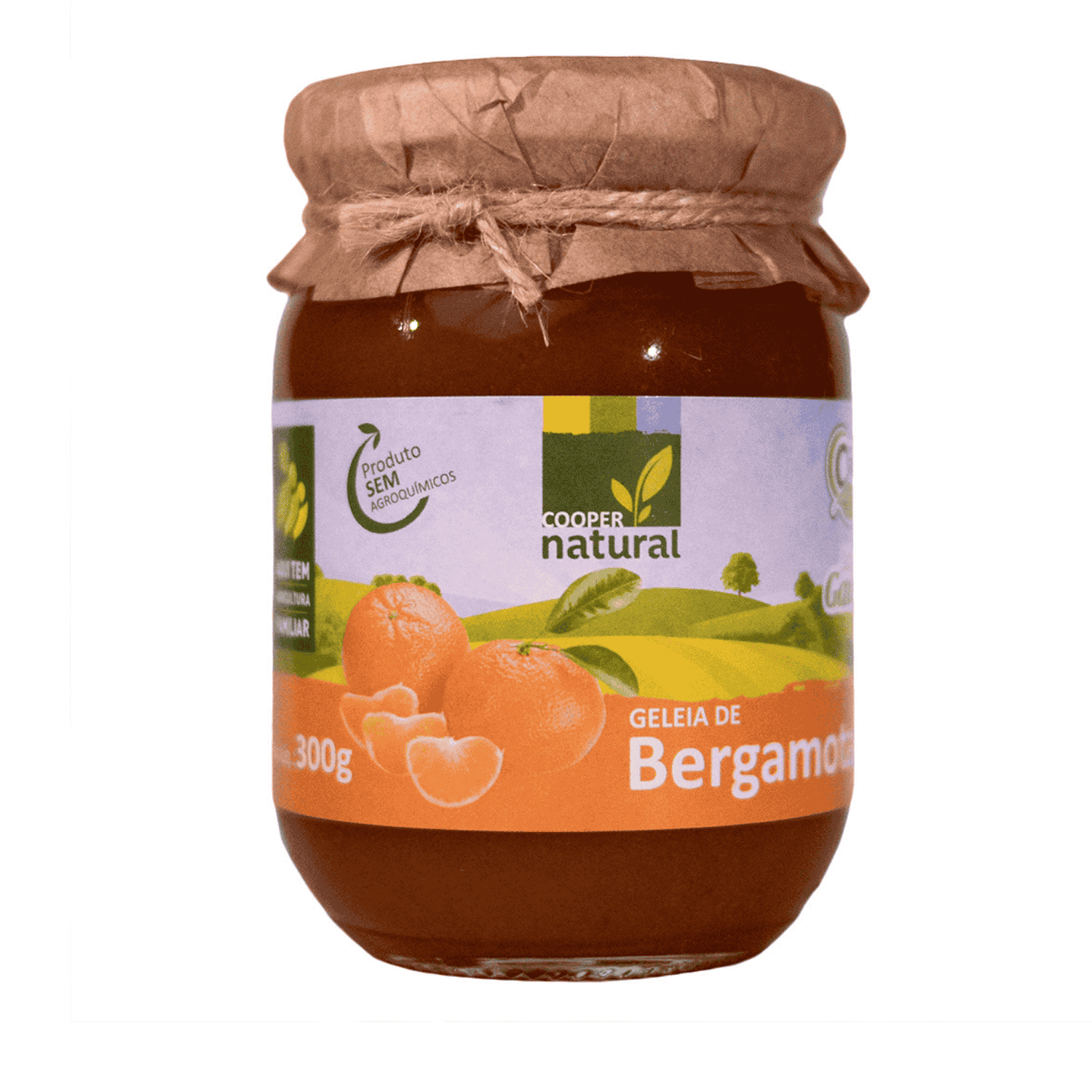 Geleia Gourmet Bergamota Tangerina - 300g - Coopernatural