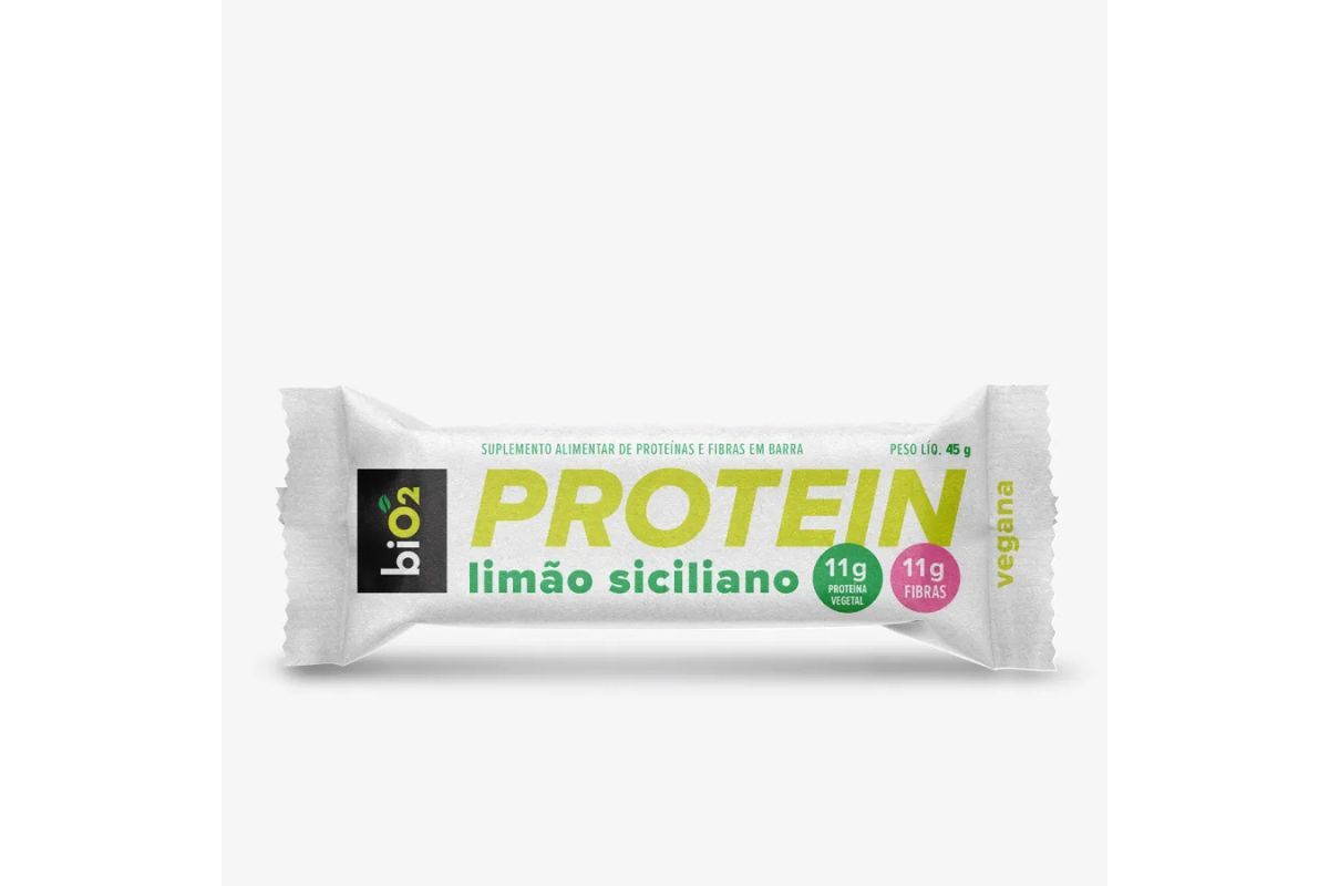 biO2 Protein + Fibras Bar Limão Siciliano 45 g