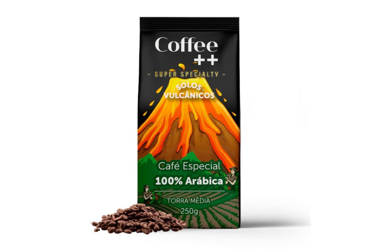 Café Solos Vulcânicos - Grãos Torrados - 250g - COFFEE ++