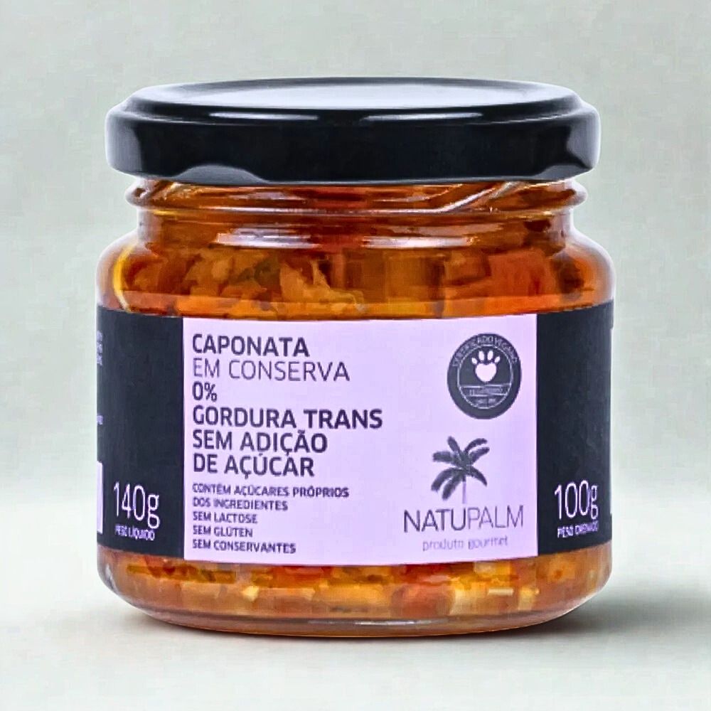 Caponata Sem Açúcar - 100g - Natupalm