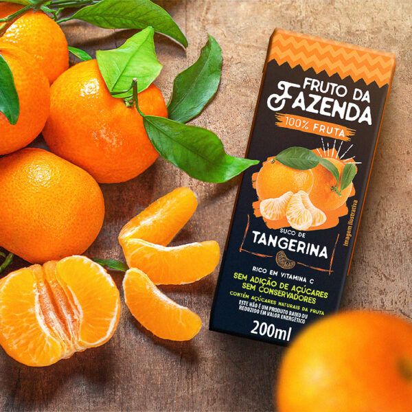 Suco de Tangerina 100% - Tetra - 200ml - Superbom