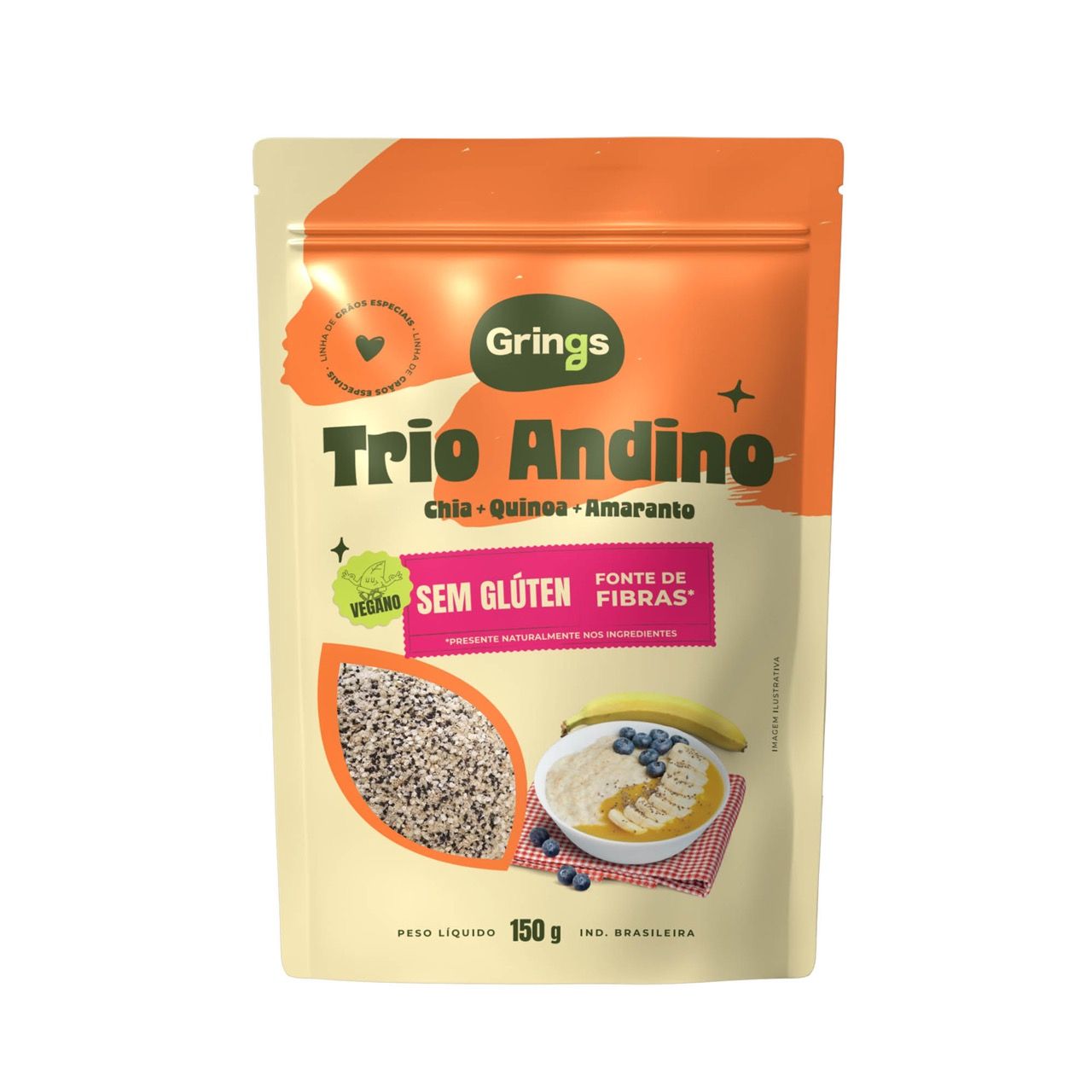 Trio Andino - Chia, Quinoa e Amaranto - 150g - Grings