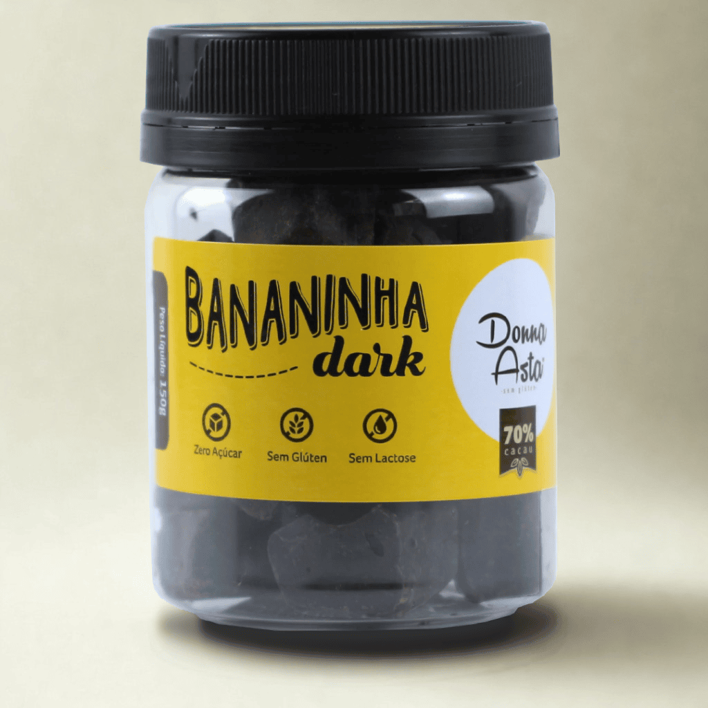 Bananinha Dark Vegana - 150g - Donna Asta