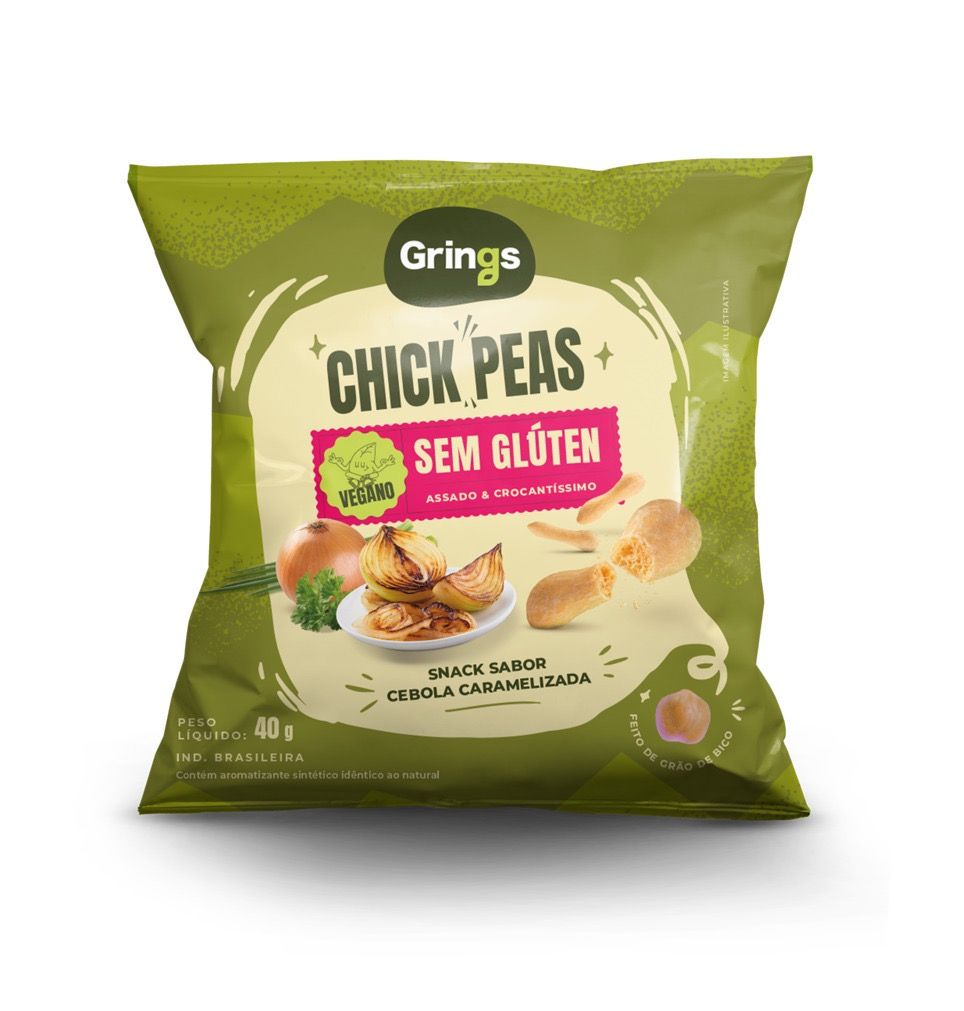 Snack Chick Peas - Cebola Caramelizada - 40g - Grings