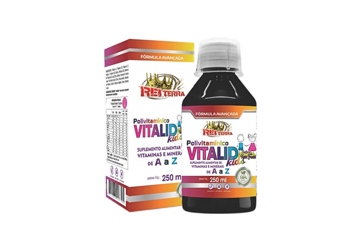 Polivitamínico Vitalid Kids - 250ml - Rei Terra