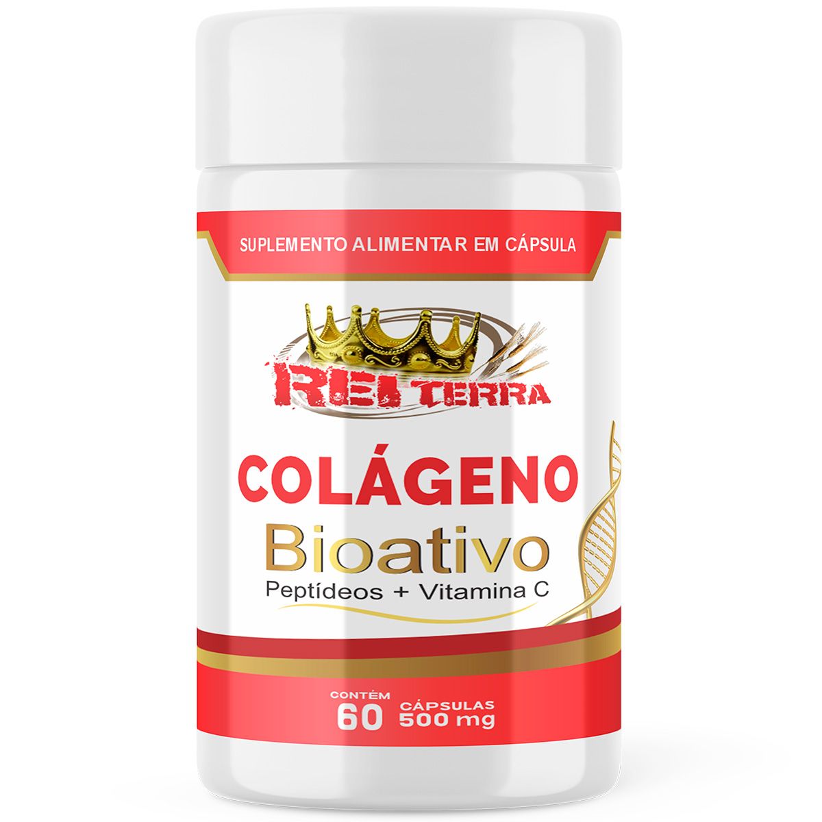 Colágeno Bioativo - 60 Cáps. - Rei Terra