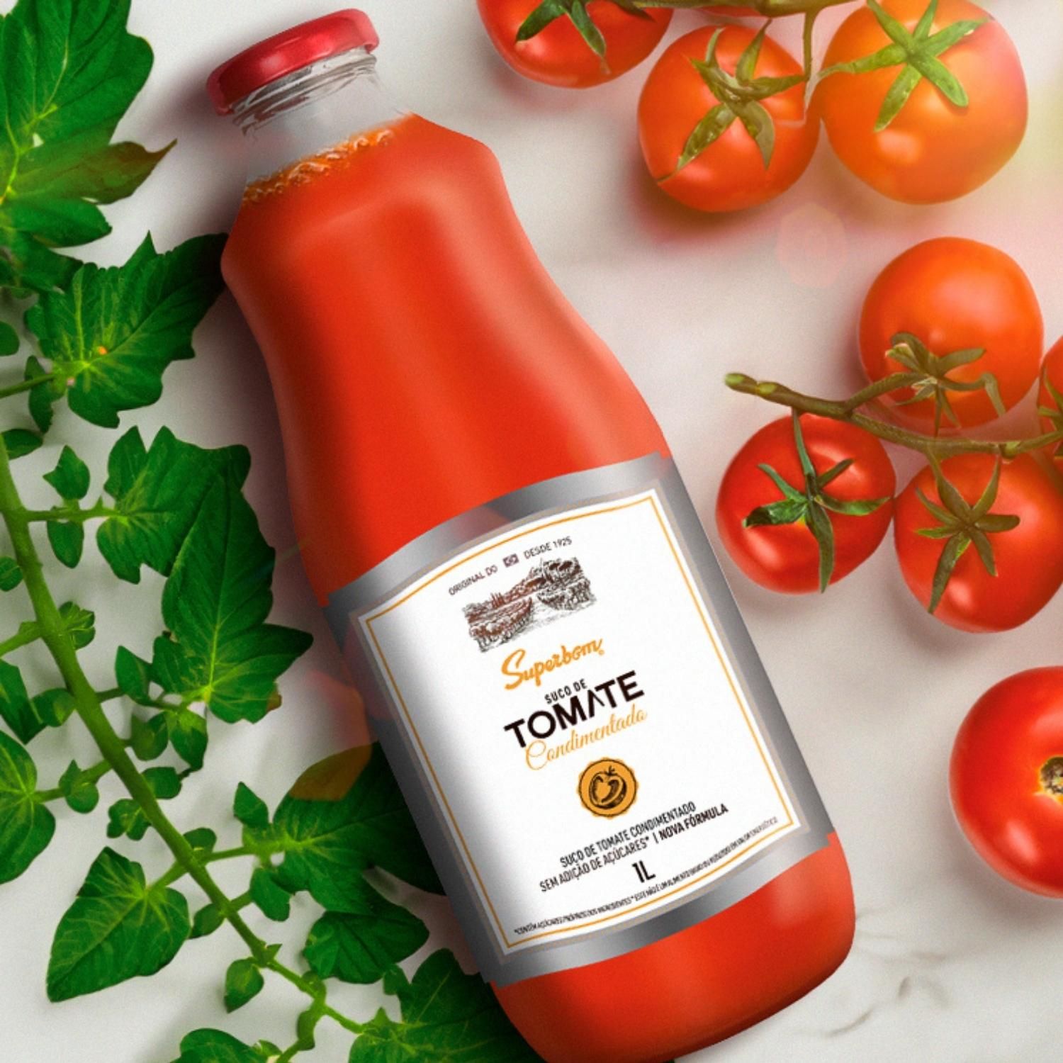 Suco de Tomate Condimentado - 1L - Superbom